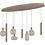 Master Light Hanglamp Tence ovaal 8