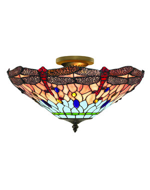 Searchlight Tiffany Dragonfly ceiling lamp