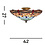 Searchlight Tiffany Dragonfly ceiling lamp