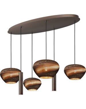 Master Light Hanglamp Cartone 4+2 ovaal