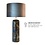 Master Light Raku black table lamp