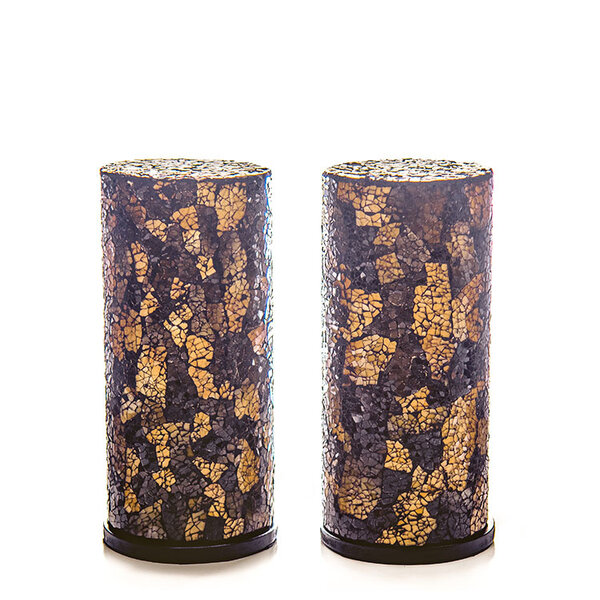 Villaflor Black-gold table lamp 30 cm