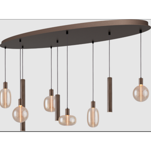 Master Light Hanglamp Tence ovaal 9 lichts