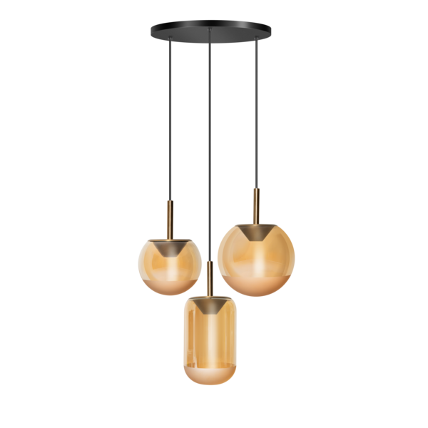 ETH Yvonne 3-light round pendant lamp