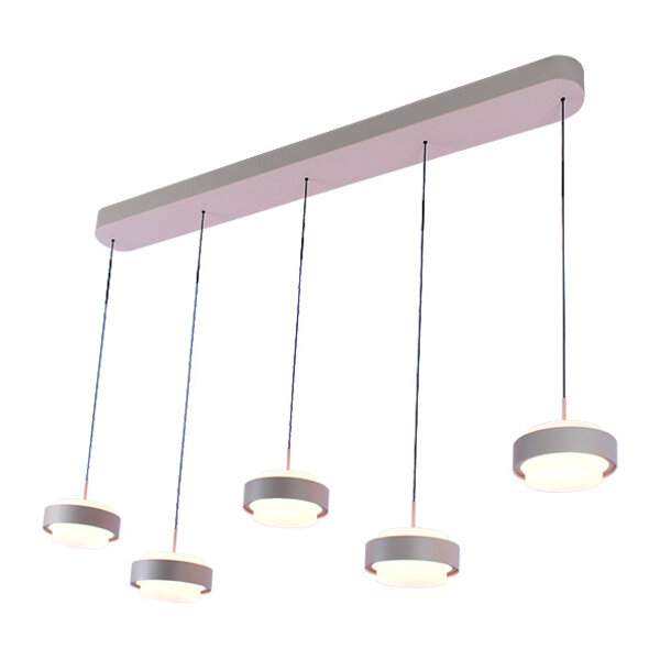 Freelight Hanging lamp Puleggia beam 5 lights