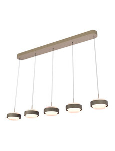 Freelight Hanging lamp Puleggia beam 5 lights