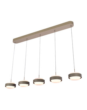 Freelight Hanglamp Puleggia balk 5  lichts