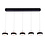 Freelight Hanging lamp Puleggia beam 5 lights