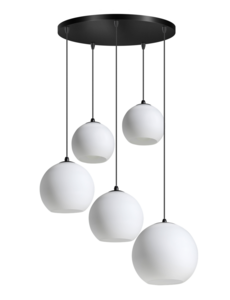 ETH Hanging lamp Orb 5 lights round
