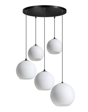 ETH Hanging lamp Orb 5 lights round