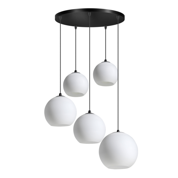 ETH Hanging lamp Orb 5 lights round