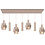 HighLight  Pendant lamp Marrone 4 + 3