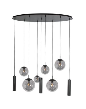 Steinhauer Bollique 9-light oval pendant lamp