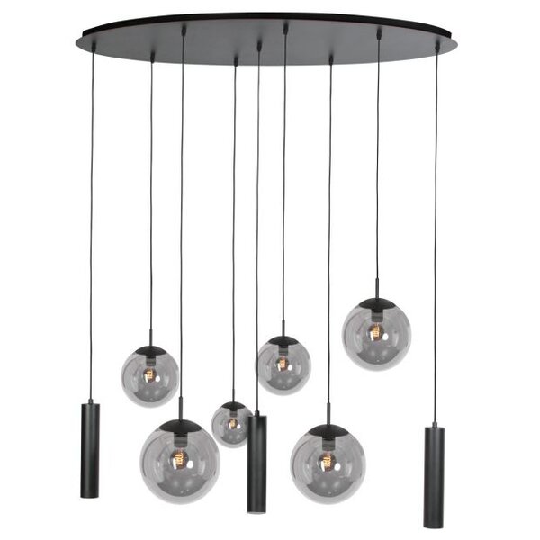 Steinhauer Bollique 9-light oval pendant lamp