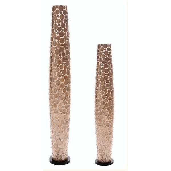 Villaflor Apollo Coin Gold Floor Lamp