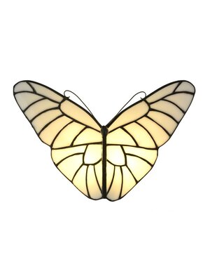 Art Deco Trade Wandlamp Tiffany Satin Butterfly