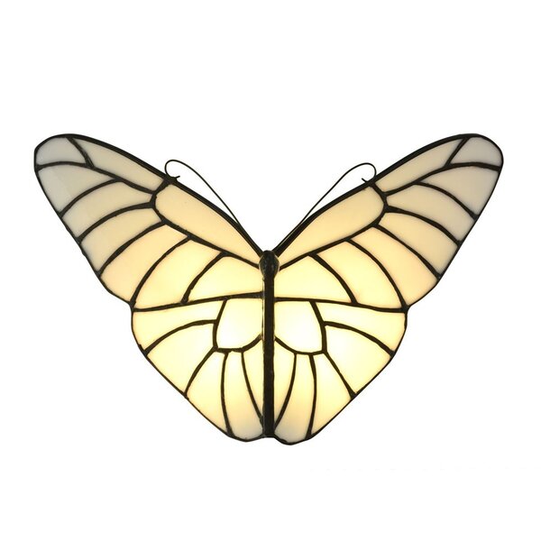 Art Deco Trade Wandlamp Tiffany Satin Butterfly