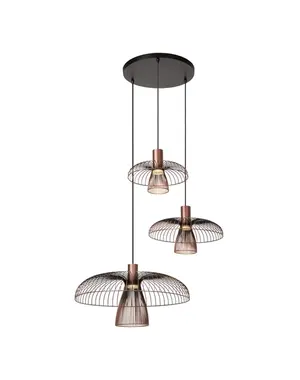 Lucide Nigella 3-light round pendant lamp