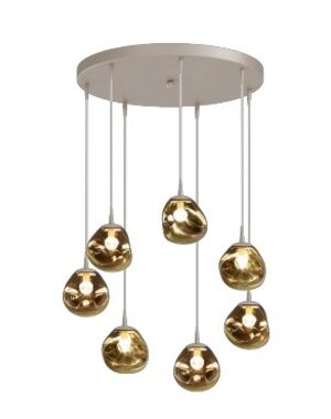 Master Light Hanglamp Lava mini 7 lichts rond