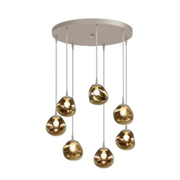 Master Light Hanglamp Lava mini 7  lichts rond