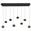 Steinhauer Belluno 8-light pendant lamp