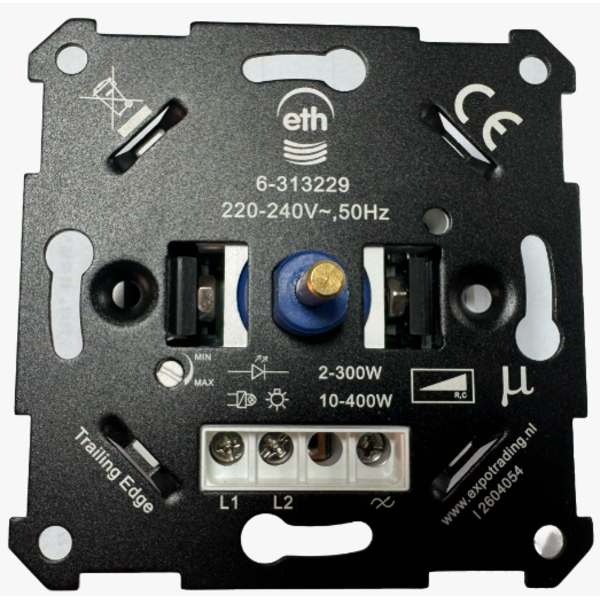 ETH Built-in dimmer 2-300 watts