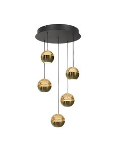 Steinhauer Hanglamp Belluno 5  lichts rond