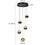 Steinhauer Belluno 5-light round pendant lamp