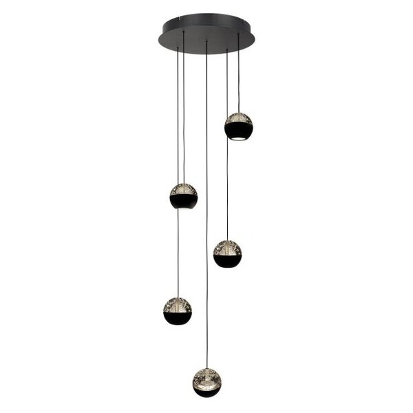 Steinhauer Belluno 5-light round pendant lamp