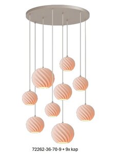 Master Light Hanglamp Leota 9 lichts rond