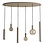 Ztahl Dijkos verlichting Riva oval pendant lamp 120 cm