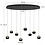 Steinhauer Belluno 8-light oval pendant lamp