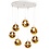 Master Light Hanglamp Lava mini 7  lichts rond
