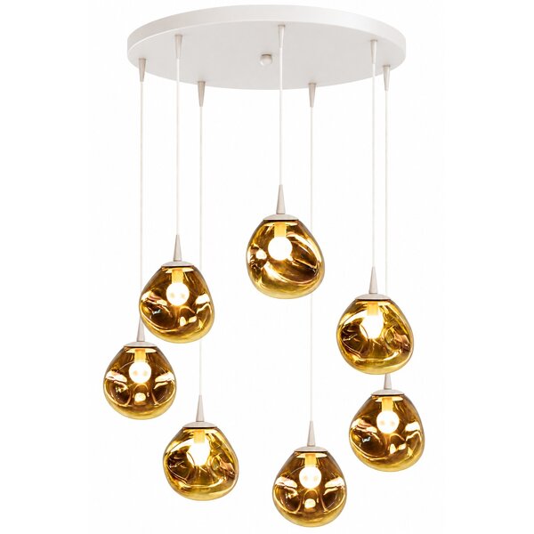 Master Light Hanglamp Lava mini 7  lichts rond
