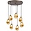 Master Light Hanglamp Lava mini 7  lichts rond