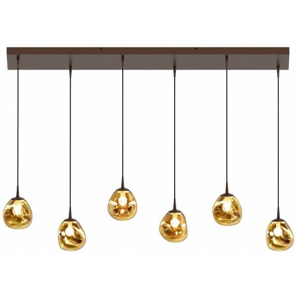 Master Light Lava mini 6-light pendant lamp