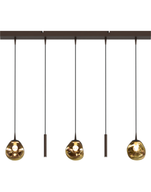 Master Light Pendant lamp Lava mini 3 + 2 bars