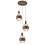 HighLight  Hanglamp Marrone 3 lichts rond