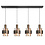 HighLight  Marrone 4-light pendant lamp