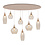 HighLight  Cambio oval 8-light pendant lamp