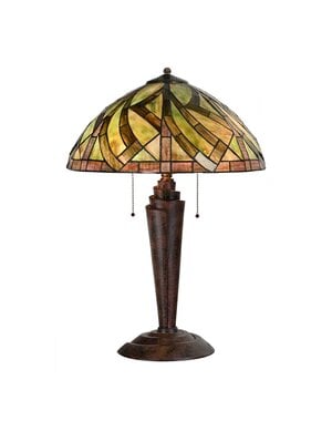 Art Deco Trade Tafellamp Tiffany Willow