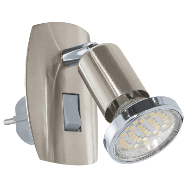 Eglo Stopcontact lampje Mini4 RVS