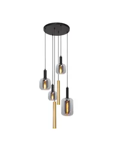 Lucide Joanet brass pendant lamp
