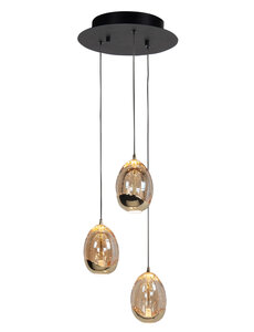 HighLight  Egg 3-light round pendant lamp