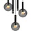 Steinhauer Volari round 5-light pendant lamp