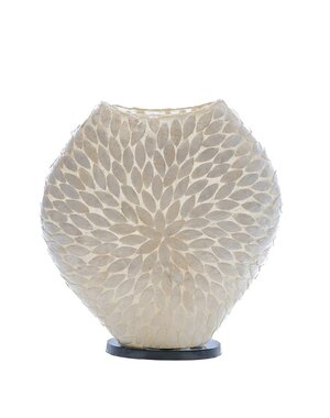Villaflor Tafellamp Vaas Flower White