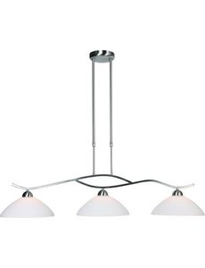 Steinhauer Hanging lamp Capri Stainless Steel 3 lights