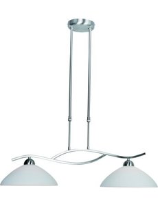 Steinhauer Hanging lamp Capri Stainless Steel 2 lights