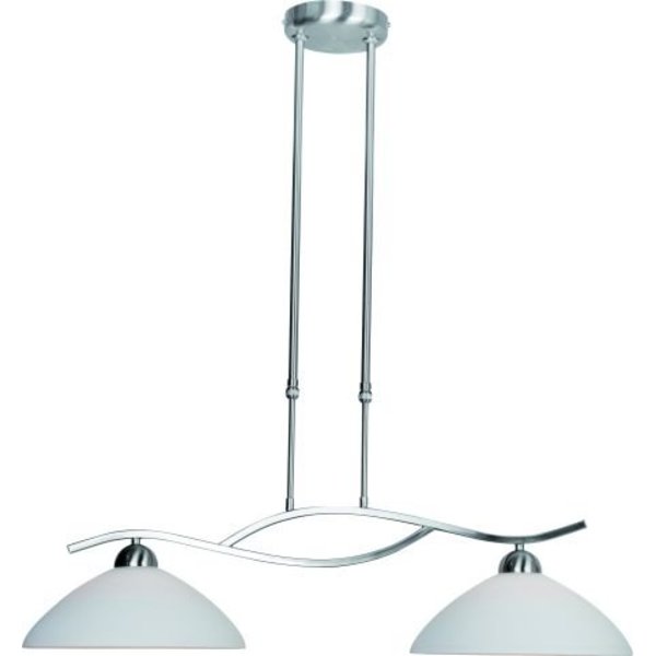 Steinhauer Hanging lamp Capri Stainless Steel 2 lights