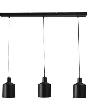 Master Light Boris Black 3-light pendant lamp